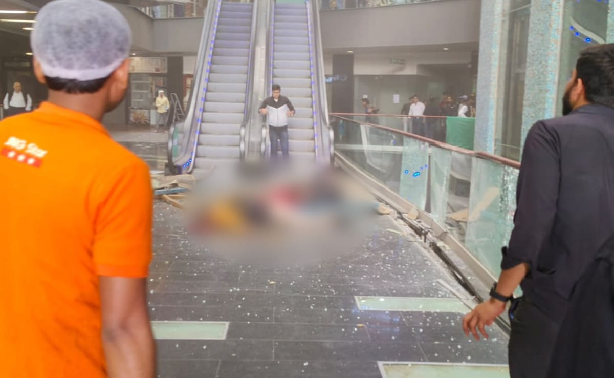 Noida mall trip turns fatal for 2 after iron grille falls on them. Read here