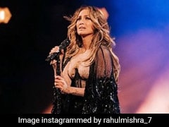 Jennifer Lopez's Shimmering Rahul Mishra Feathered Cape Competed With Her Dance Moves To Dazzle The Audience