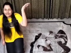 Watch: Artist's 3D Rangoli Leaves Social Media Users Stunned